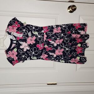 Gymboree Navy Pink Floral Dress Size 10 NWT